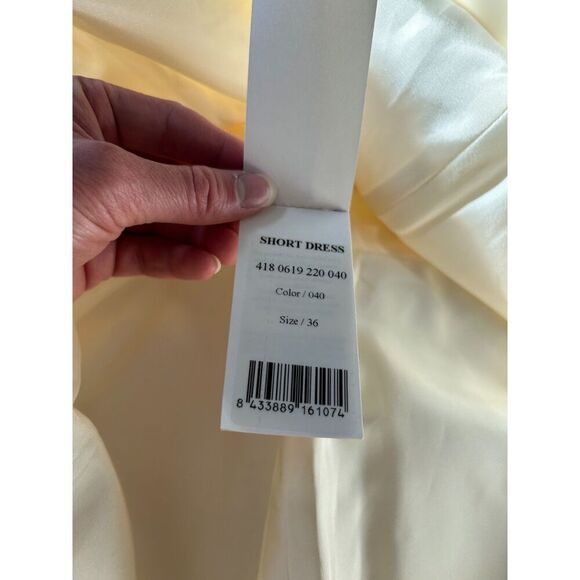 NWT Delpozo White Floral Pattern Short Dress Size 36FR - Picture 10 of 12